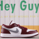 Original US$31 Air Jordan 1 Low Bordeaux 553558-615 Size 36-46