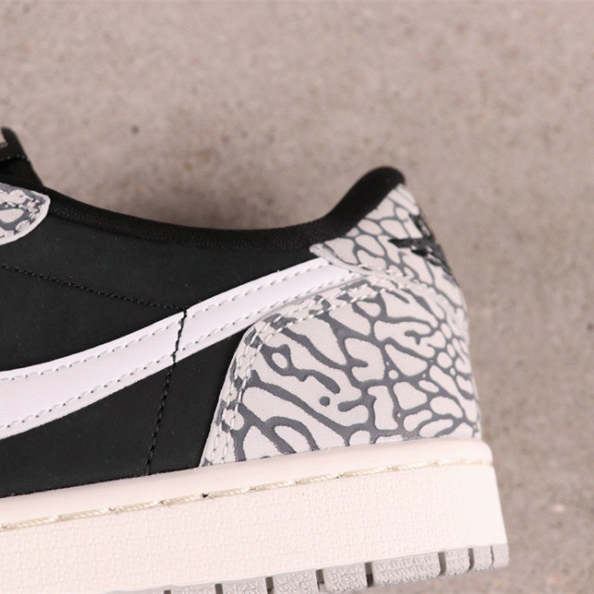 AAA US$62 Air Jordan 1 Low OG Black Cement CZ0790-001 Size 40-47.5