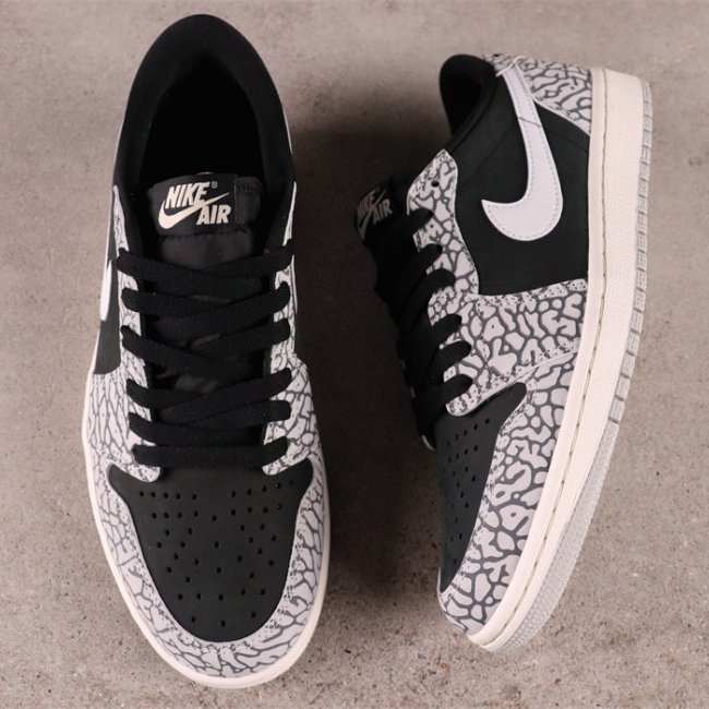 AAA US$62 Air Jordan 1 Low OG Black Cement CZ0790-001 Size 40-47.5