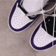 Authentic 100USD Air Jordan 1 High OG Court Purple 555088-500 40.5-46