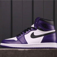 100USD Air Jordan 1 High OG Court Purple 555088-500 40.5-46