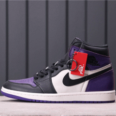 84USD Air Jordan 1 High Court Purple 555088-501 40-46