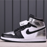 84$USD Air Jordan 1 High OG Silver Toe CD0461-001 36-47.5