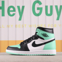 US$53 Air Jordan 1 High OG Green Glow DZ5485-130 Size 36-47