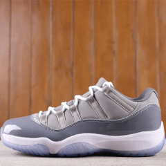 US$48 Air Jordan 11 Low Cool Grey 528895-003 Size 40-46