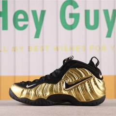 US$106 Nike Air Foamposite Pro Metallic Gold 624041-701 黄金泡 Size 38.5-46