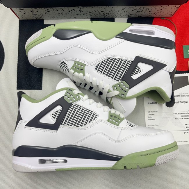 AAA AJ4 Retro Oil Green Size 36 to 40 Authentic Grade