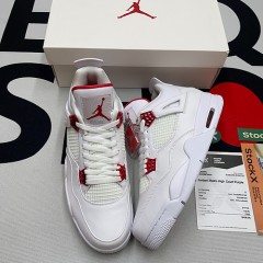 AJ4 White University Red GS Size 36 to 47.5 Authentic Grade
