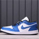 Authentic $44 Air Jordan 1 Low Game Royal 553558-124 Size 36-46