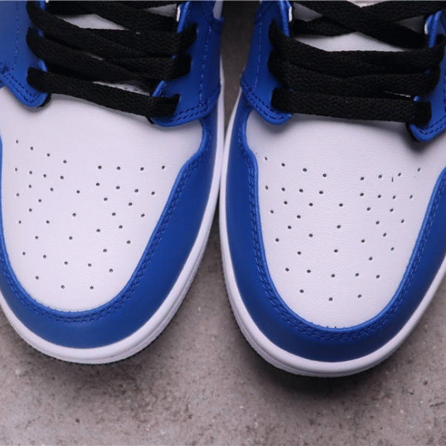 Authentic $44 Air Jordan 1 Low Game Royal 553558-124 Size 36-46