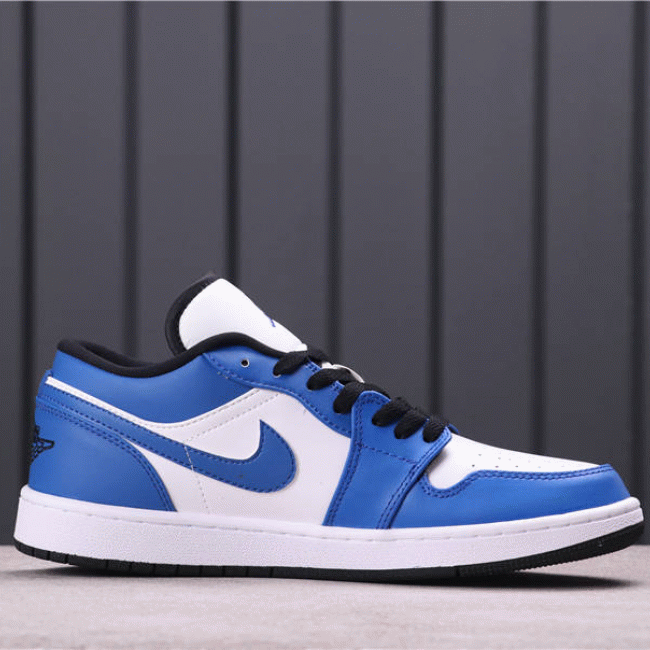 Authentic $44 Air Jordan 1 Low Game Royal 553558-124 Size 36-46