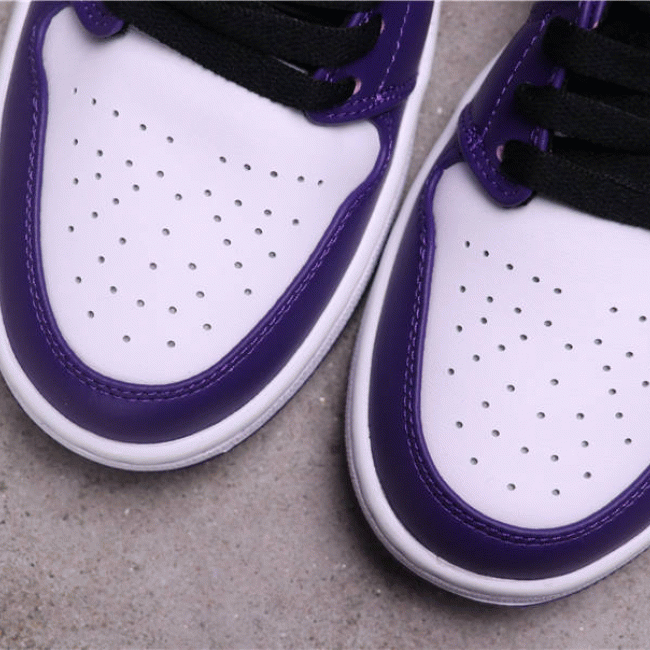 Authentic 44usd Air Jordan 1 Low Court Purple 553558-500 36-46