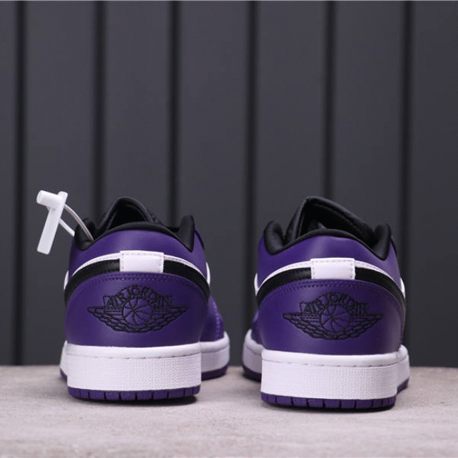 Authentic 44usd Air Jordan 1 Low Court Purple 553558-500 36-46