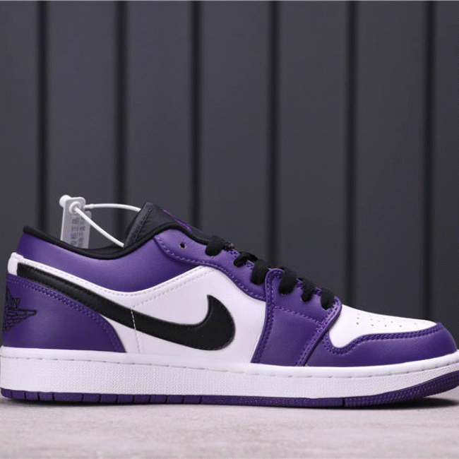 Authentic 44usd Air Jordan 1 Low Court Purple 553558-500 36-46