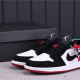 Top replicas 53USD Air Jordan 1 Low Black Toe 553558-116 36-46