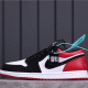 Top replicas 53USD Air Jordan 1 Low Black Toe 553558-116 36-46