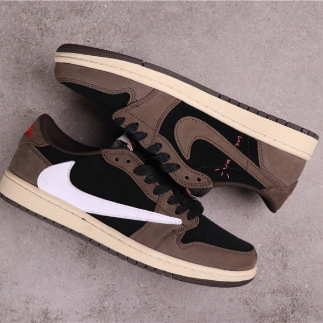 58USD AJ1 Travis Scott x Air Jordan 1 LowCQ4277-001 Size 36-46 Air Jordan, Sneakers, Air Jordan 1 Low image