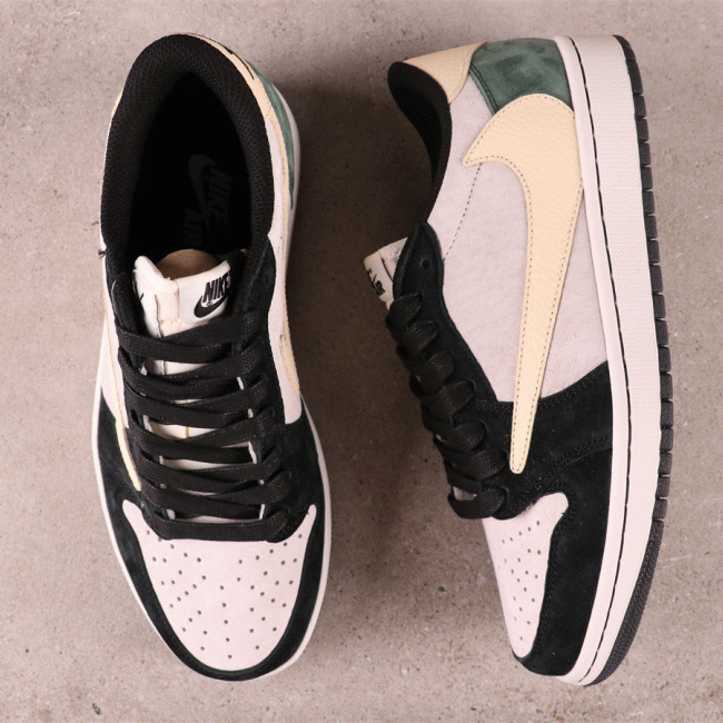 Original US$44 Travis Scott x Air Jordan 1 Low OG AJ1DM7866-678 Size 36-47.5