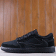 Top grade US$40 Air Jordan 1 Low Black Phantom DM7866-001 Size 36-46