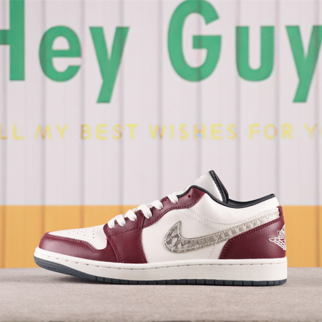 US$48 Air Jordan 1 Low SE Dragon FJ5735-100 Size 35-46 Air Jordan, Sneakers, Air Jordan 1 Low image