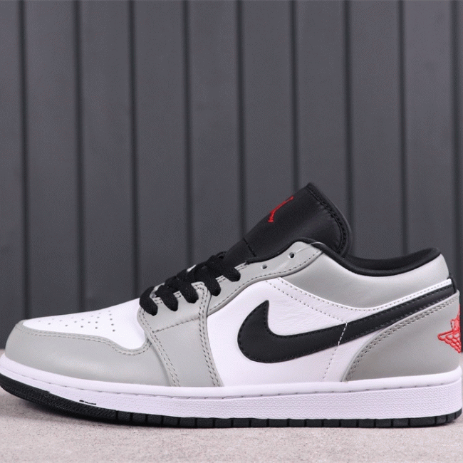 US$53 Air Jordan 1 Low Light Smoke Grey 553558-030 Size 36-46 Air Jordan, Sneakers, Air Jordan 1 Low image