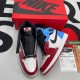 Close look AJ1 High OG Fearless UNC Chicago Size 36 to 48 Authentic Grade