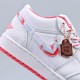 Authentic AJ1 Mid 554724-092, White Black Gym Red Colorway, Available in Sizes for Women and Men