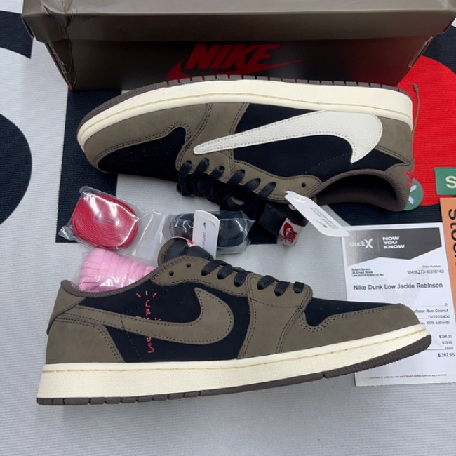 AJ1 Travis Scott x Fragment Design x Air Jordan 1 Low OG SP Size 36 to 47.5 Authentic Grade Air Jordan, Sneakers, Air Jordan 1 image