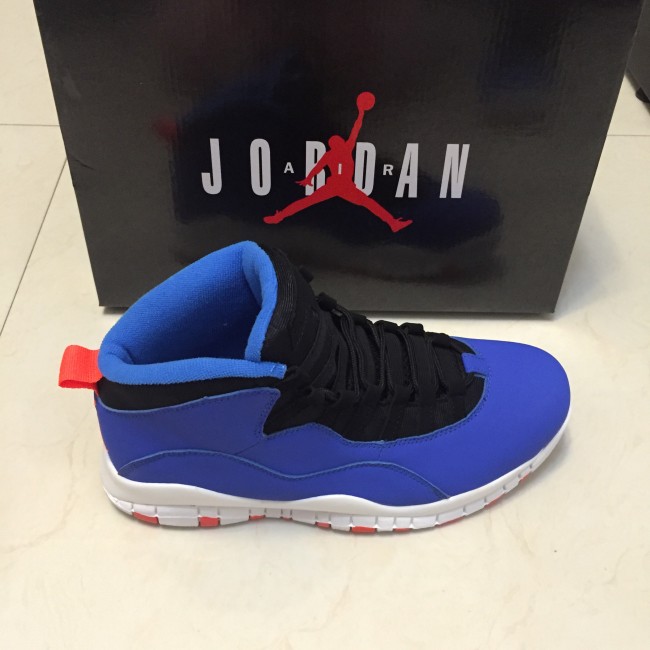 Top replicas Air Jordan 10 Retro Men's University Blue White-Black