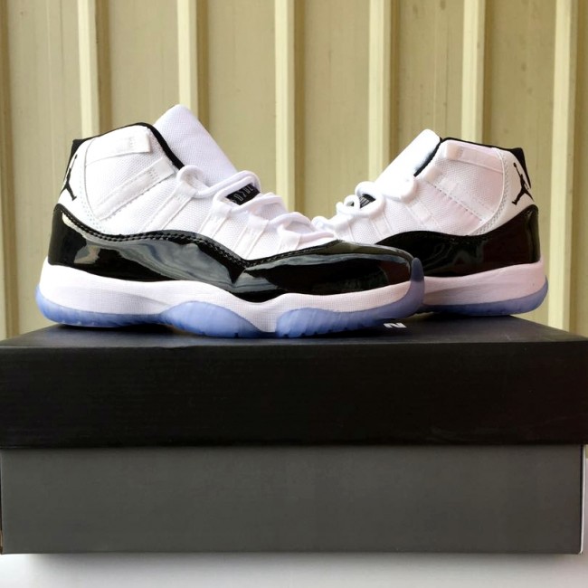 Original Air Jordan 11 Concord buckle shoes for men and women for Women and Men