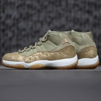 Air Jordan 11 Gold Pearl Olive Lux for Women and Men including half size