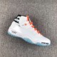 Close look Air Jordan 11 Off_White AJ11 adopts Taiwan explosion-proof finish, real carbon version, top layer cowhide material size 40.40.5 41 42 42.5 43 44 44.5 45 46
