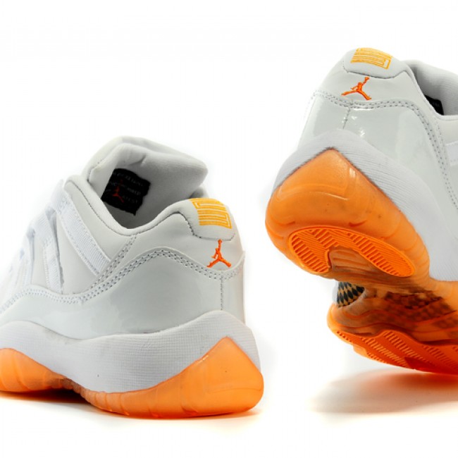 Top replicas Air Jordan 11 Retro Low GS Citrus 'LOW BRED regular women's shoes for Women shipped