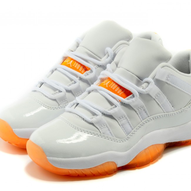 Top replicas Air Jordan 11 Retro Low GS Citrus 'LOW BRED regular women's shoes for Women shipped