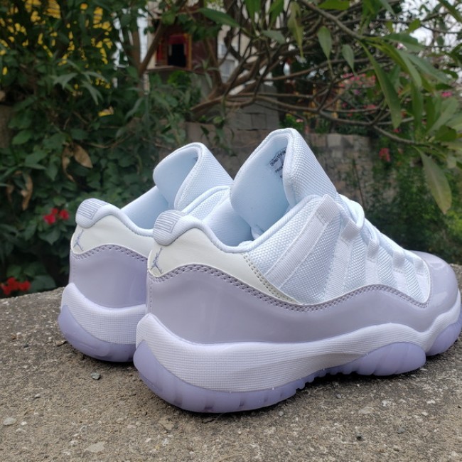 Original AIR JORDAN11LOw AJ 11 low top white pink purple men's and women's shoes for Women and Men