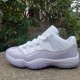 Original AIR JORDAN11LOw AJ 11 low top white pink purple men's and women's shoes for Women and Men