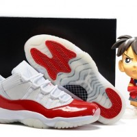 AJ 11 Low Bang White Red Chao Afor Women and Men