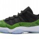 Authentic AJ 11 Low Top Super A Green Snake Skin 