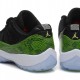 Authentic AJ 11 Low Top Super A Green Snake Skin 