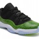 Authentic AJ 11 Low Top Super A Green Snake Skin 