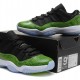 Authentic AJ 11 Low Top Super A Green Snake Skin 