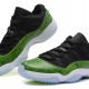 Authentic AJ 11 Low Top Super A Green Snake Skin 