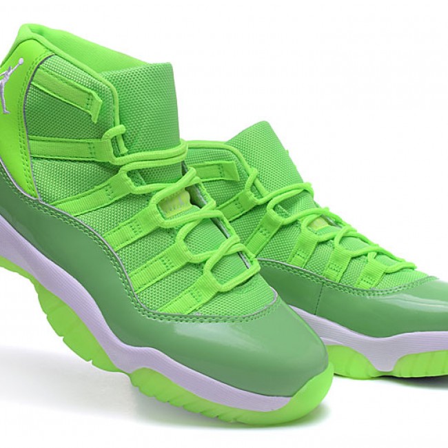 J11 Fluorescent Green Super for Women Air Jordan, Sneakers, Air Jordan 11 image