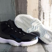 JORDAN 11 Black and Silver 25th anniversary Men's and women's shoes for Women and Men