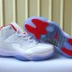 Top replicas JORDAN 11 Generation Jordan 11 White and red men's and women's shoes for Women and Men