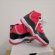 Authentic Jordan 11 High top red and black two-layer leather 36-46