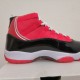 Authentic Jordan 11 High top red and black two-layer leather 36-46