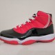 Authentic Jordan 11 High top red and black two-layer leather 36-46