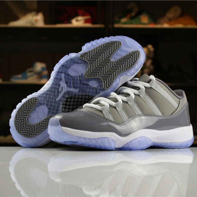 Close look Jordan Air Jordan Real label Super A aj11 AJ11 Jordan 11 Generation AJ 11 Air Jordan 11 Cool Grey Article number 528895-003 AJ 11 Low Top Cool Grey for Women and Men