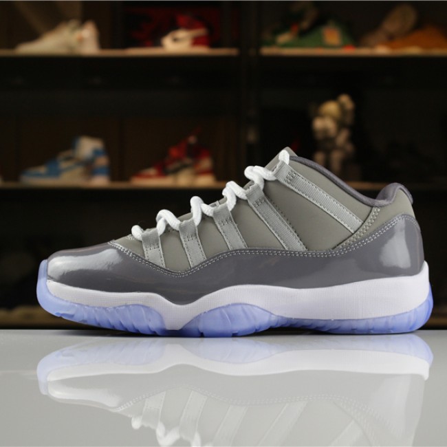 Close look Jordan Air Jordan Real label Super A aj11 AJ11 Jordan 11 Generation AJ 11 Air Jordan 11 Cool Grey Article number 528895-003 AJ 11 Low Top Cool Grey for Women and Men